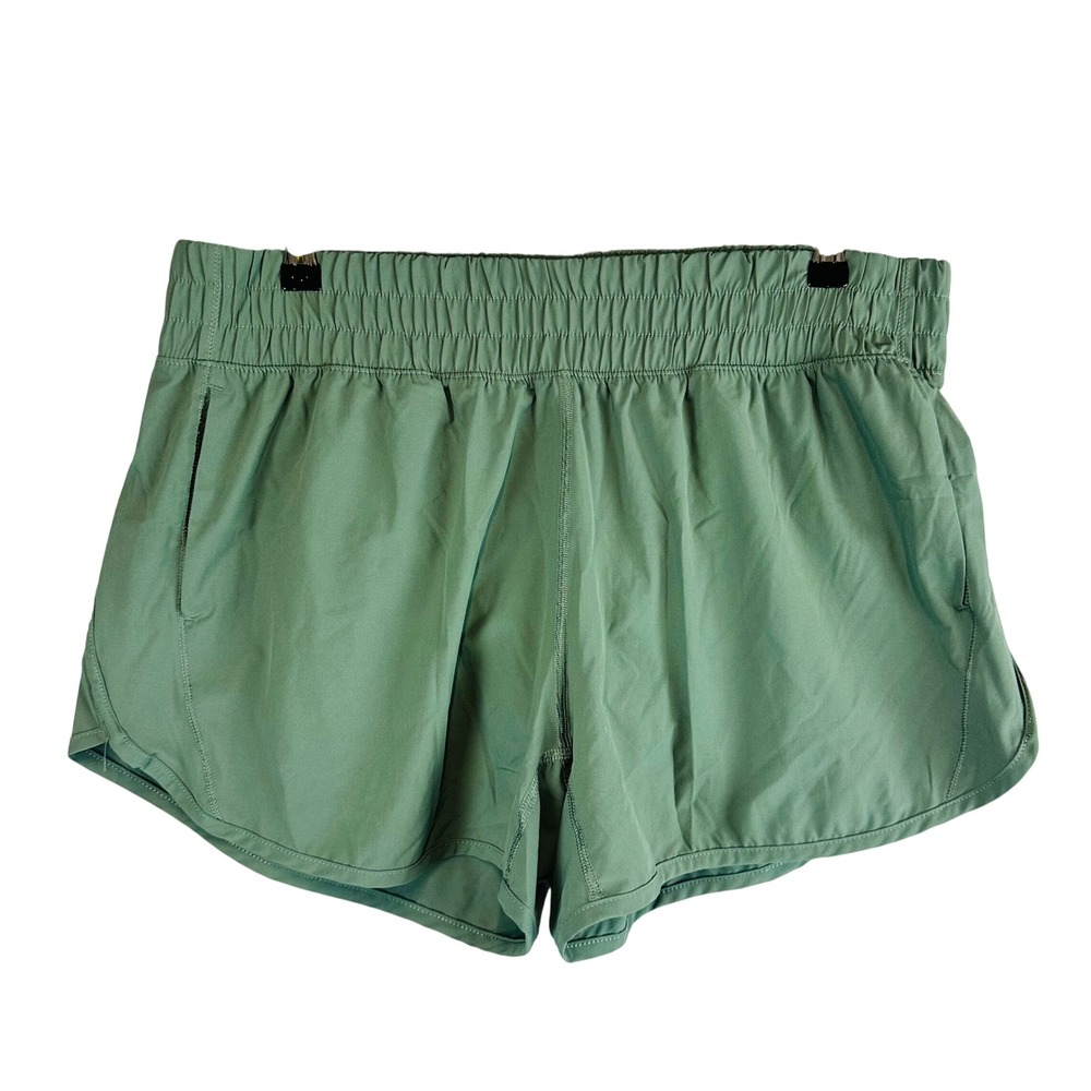 Member's Mark Womans XL Active Shorts Pull On Pockets Lining Comfort Green